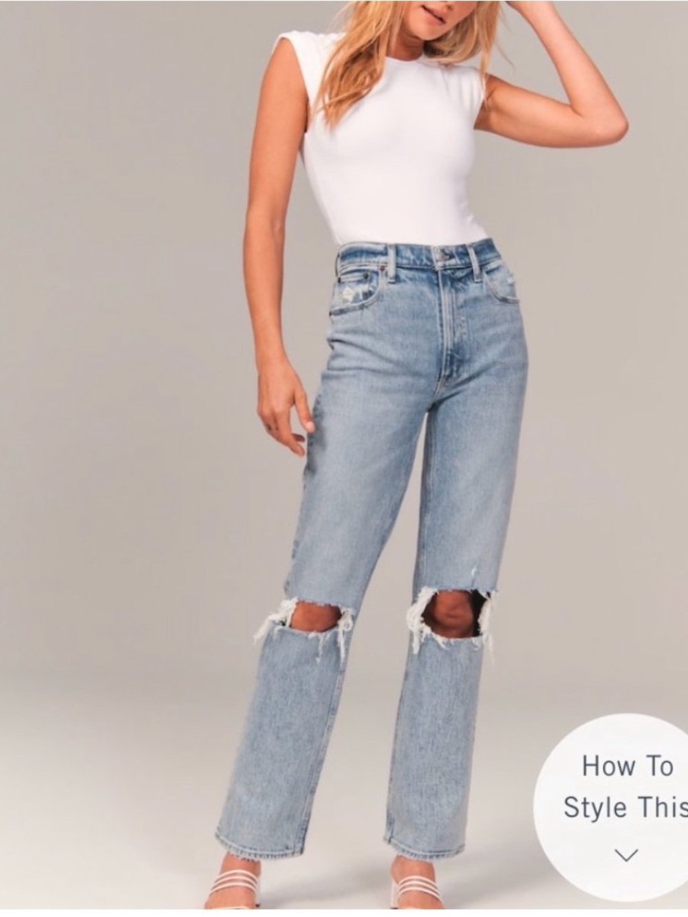 Abercrombie 90s Straight Ultra High Rise jeans